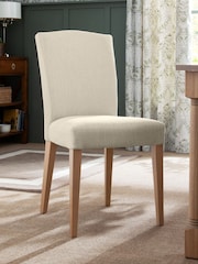 Laura Ashley Set of 2 Harley Natural Calderbridge Oak Effect Leg Dining Chairs - Image 1 of 8