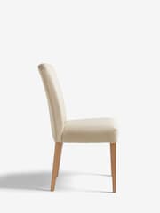 Laura Ashley Set of 2 Harley Natural Calderbridge Oak Effect Leg Dining Chairs - Image 5 of 8