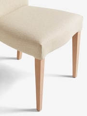 Laura Ashley Set of 2 Harley Natural Calderbridge Oak Effect Leg Dining Chairs - Image 6 of 8