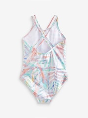 Ecru White Palm Swimsuit (3-16yrs) - Image 5 of 5