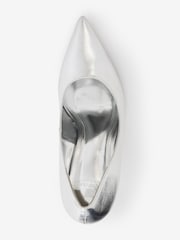 Silver Forever Comfort® Metallic Heel Court Shoes - Image 4 of 5