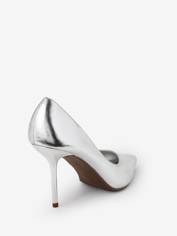 Silver Forever Comfort® Metallic Heel Court Shoes - Image 5 of 5