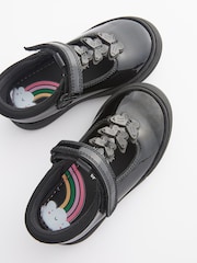 Black Patent Infant School Leather Butterfly T-Bar Shoes - Image 5 of 5