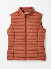 Joules Bramley Red Showerproof Packable Padded Gilet - Image 6 of 6