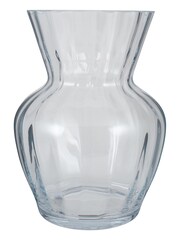 Pacific Clear Glass Tara Optic Large Vase - Image 2 of 4