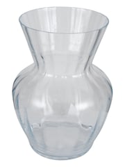 Pacific Clear Glass Tara Optic Large Vase - Image 3 of 4