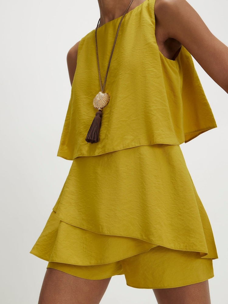 River Island Sleeveless Frill Layer Playsuit - 圖片 4/4