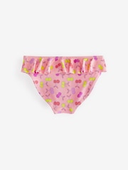 Fluro Pink Cherry Frill Sleeve Bikini (3-16yrs) - Image 8 of 8