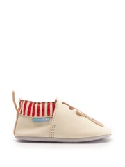 Start Rite Cream Fable Slip On Soft Leather Pram Shoes - Image 1 of 6