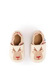 Start Rite Cream Fable Slip On Soft Leather Pram Shoes - Image 4 of 6