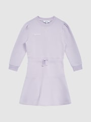 Reiss Lilac Maeve 4-9 yrs Relaxed Jersey Dress - Image 2 of 7