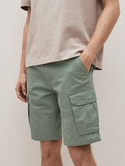 Sage Green 100% Cotton Cargo Shorts - Image 2 of 10