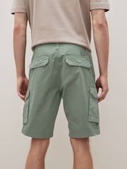 Sage Green 100% Cotton Cargo Shorts - Image 3 of 10