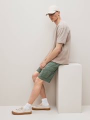 Sage Green 100% Cotton Cargo Shorts - Image 5 of 10