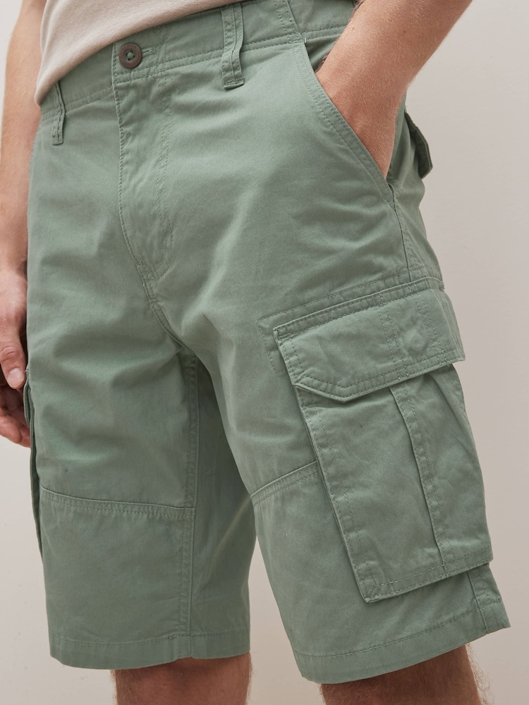 Grijs-groen - Cargoshorts van 100% katoen - Image 6 of 10