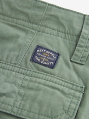 Sage Green 100% Cotton Cargo Shorts - Image 8 of 10