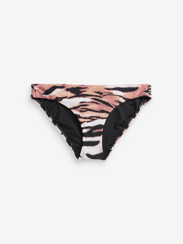 Myleene Klass Tiger High Leg Bikini Bottoms - Image 4 of 4