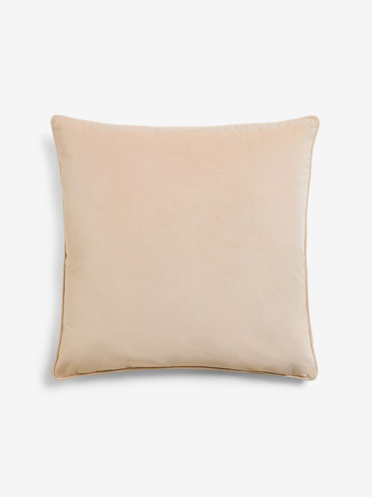Natural 59 x 59cm Matte Velvet Cushion - Image 2 of 5