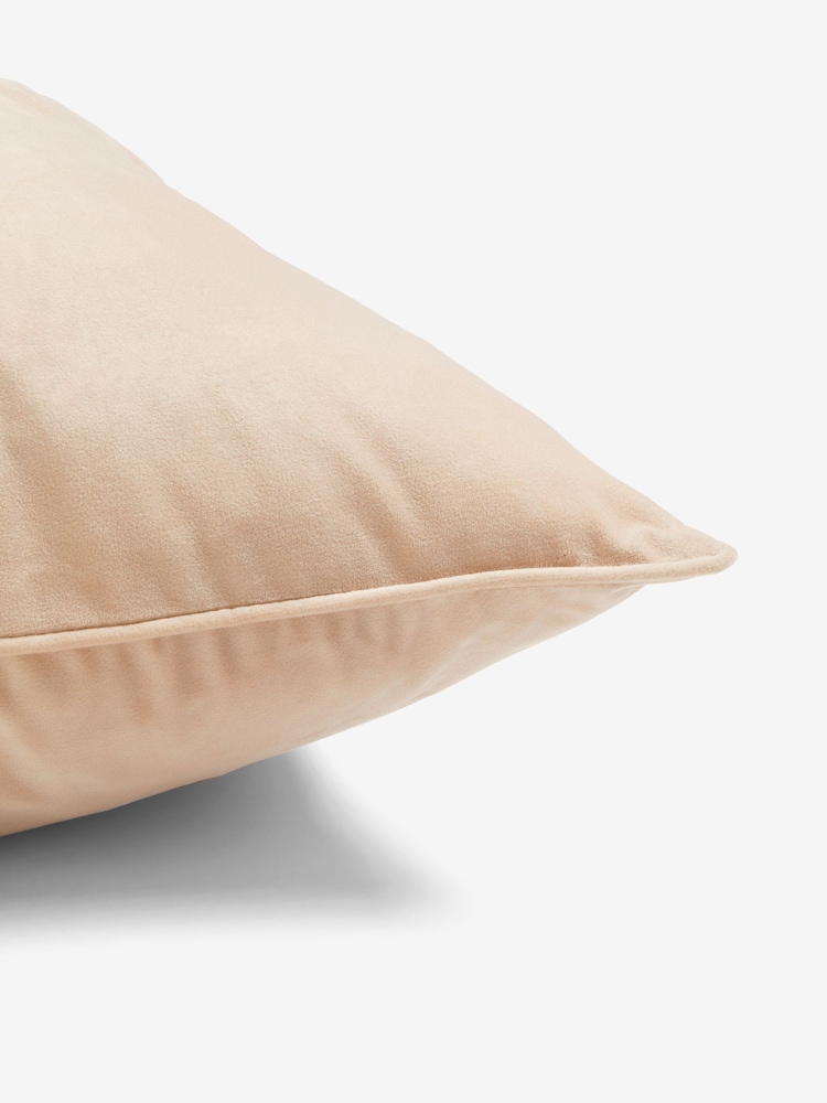 Natural 59 x 59cm Matte Velvet Cushion - Image 5 of 5