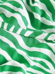 Myleene Klass Green Zebra Wrap Top - Image 6 of 6