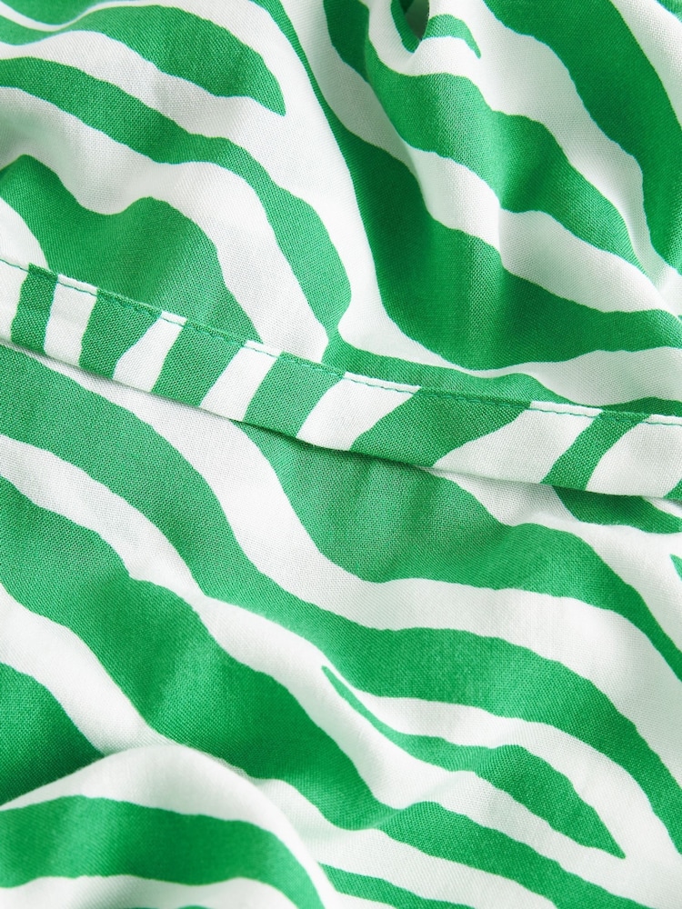 Myleene Klass Green Zebra Wrap Top - Image 6 of 6