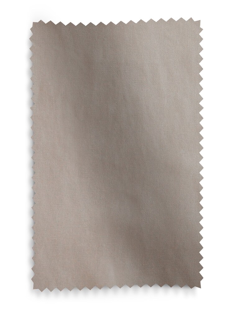 Dark Natural Cotton Slot Top Lined Curtains - Image 5 of 5