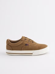 Tan Brown Elastic Lace Up Shoes - Image 2 of 6