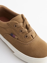 Tan Brown Elastic Lace Up Shoes - Image 6 of 6