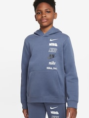 Nike Blue Sportswear Hoodie - Image 1 of 3