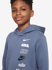 Nike Blue Sportswear Hoodie - Image 3 of 3
