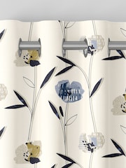 Blue Hetty Made To Measure 100% Cotton Curtains - Image 7 of 9