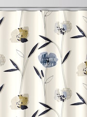 Blue Hetty Made To Measure 100% Cotton Curtains - Image 8 of 9