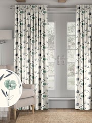 Green Hetty Made To Measure 100% Cotton Curtains - Image 1 of 9