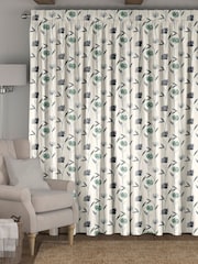 Green Hetty Made To Measure 100% Cotton Curtains - Image 2 of 9