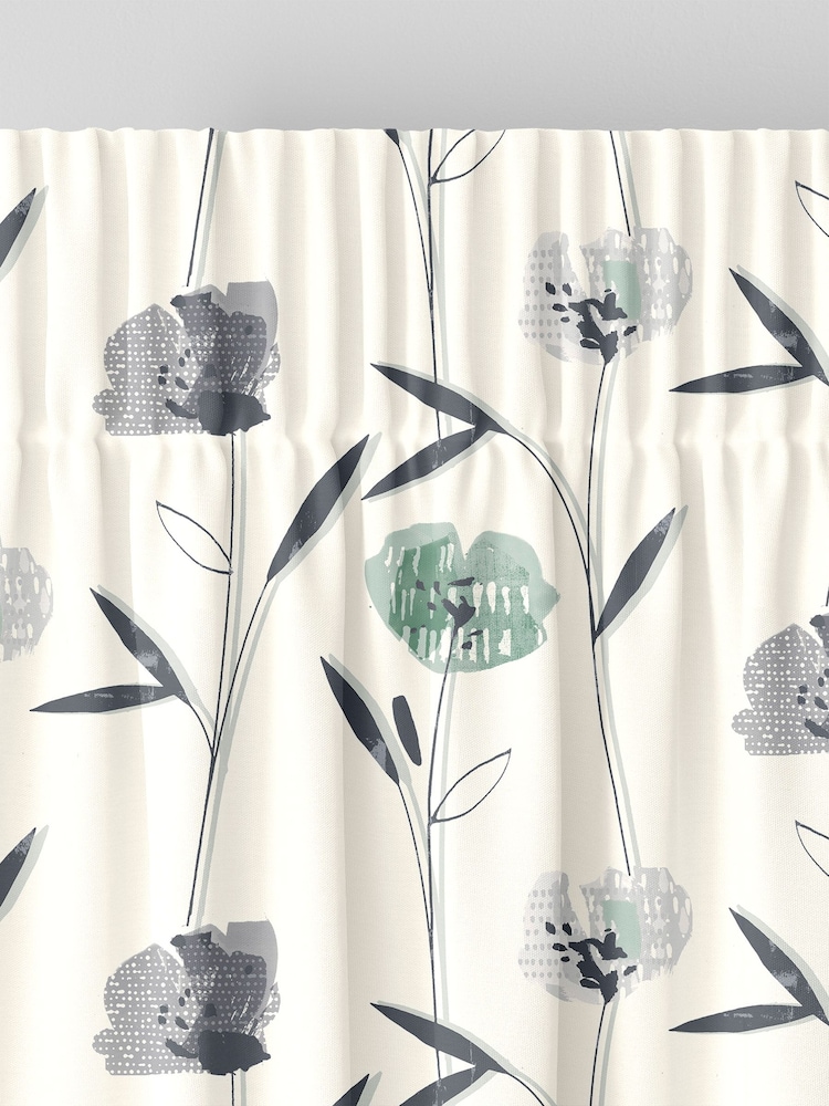 Green Hetty Made To Measure 100% Cotton Curtains - Image 6 of 9
