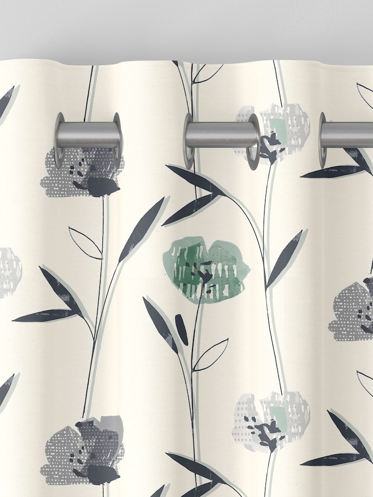 Green Hetty Made To Measure 100% Cotton Curtains - Image 7 of 9