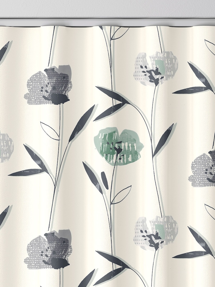 Green Hetty Made To Measure 100% Cotton Curtains - Image 8 of 9