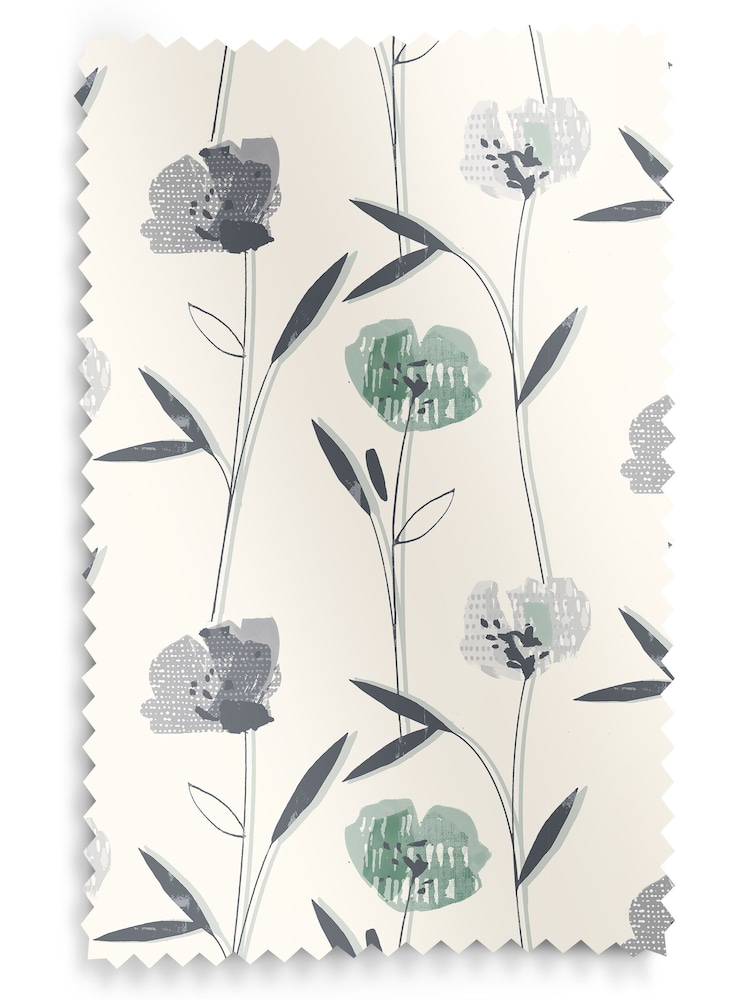 Green Hetty Made To Measure 100% Cotton Curtains - Image 9 of 9