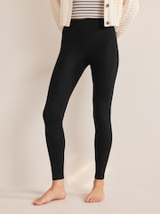 Negro - Leggings de tiro alto de punto de Boden - Imagen 2 de 5