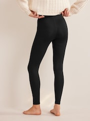 Negro - Leggings de tiro alto de punto de Boden - Imagen 3 de 5