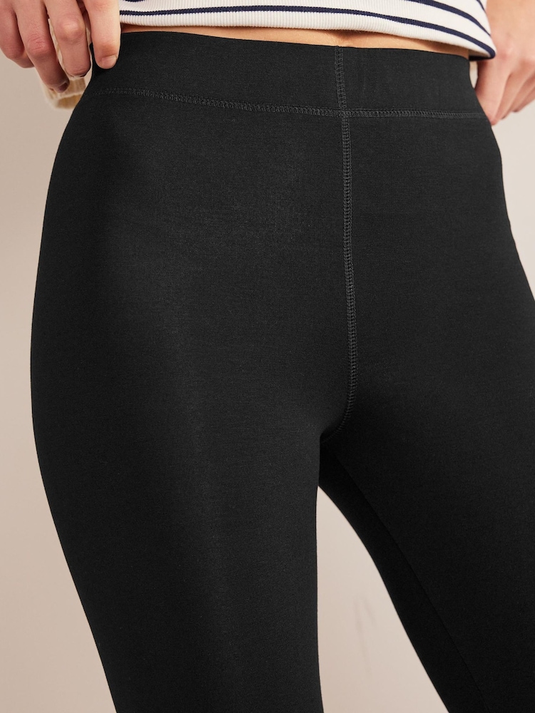 Boden Black High Rise Jersey Leggings - Image 4 of 5