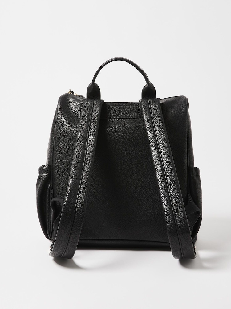 Oliver Bonas Black Slouch Jossie Maxi Backpack - Image 2 of 6