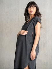 Seraphine Birthing Black Maternity Gown - Image 4 of 7