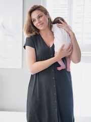 Seraphine Birthing Black Maternity Gown - Image 5 of 7