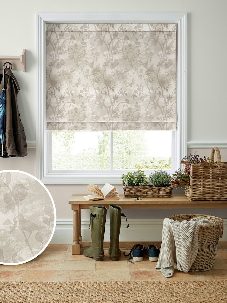 Laura Ashley Grey Eglantine Made To Measure Roman Blinds - Image 1 of 6