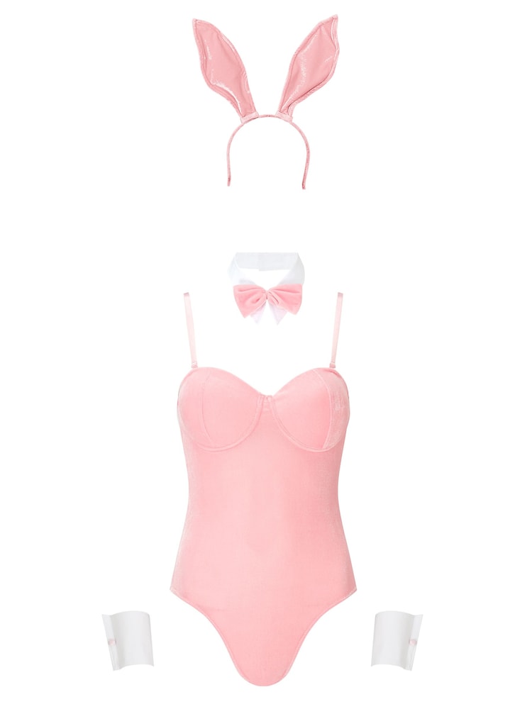 Šviesiai rožinė - Ann Summers smokingo zuikio kostiumas - 6 paveikslėlis iš 6