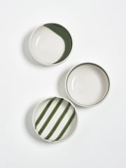 Jasper Conran London Set of 4 Green Abstract Set of 4 Bowls - Image 1 of 4