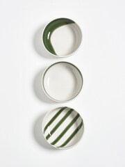 Jasper Conran London Set of 4 Green Abstract Set of 4 Bowls - Image 3 of 4