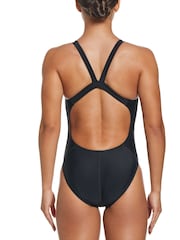 Nike Black Logo Tape Fastback Swimsuit - Image 3 of 4