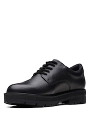 Clarks Black Multi Fit Leather Prague Lace Shoes - Image 4 of 7